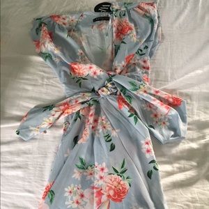 Floral Wrap Dress